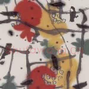 1999年 张桂铭《硕果》国画花鸟作品图片鉴赏