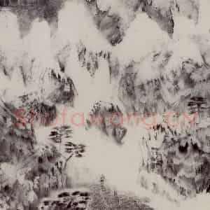 1999年 卓鹤君《我爱冬山丽》国画山水写意作品图片鉴赏