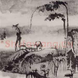 1983年 卓鹤君《浙南山水》国画山水写意作品图片鉴赏
