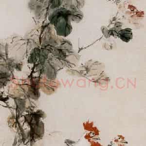60年代 王雪涛《四季花鸟屏》国画花鸟作品图片鉴赏