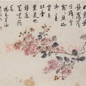 1932年 王雪涛《自提花卉册页》国画花鸟作品图片鉴赏
