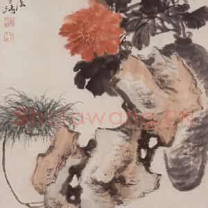 40年代 王雪涛《移富贵于平安》国画花鸟作品图片鉴赏