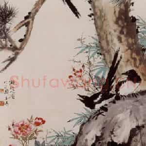 50年代 王雪涛《十二喜图》国画花鸟作品图片鉴赏
