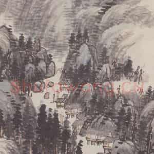 1919年 陈师曾《山水图》国画山水作品图片鉴赏