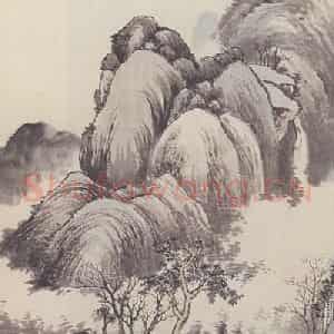 陈师曾《山水图》国画山水作品图片鉴赏