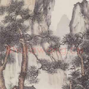 金城《山水图》国画山水作品图片鉴赏