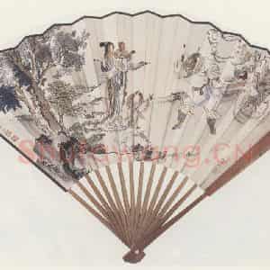 徐操《货郎图》国画人物作品图片鉴赏