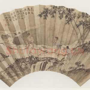1945年 陈少梅《踏歌图》国画综合作品图片鉴赏