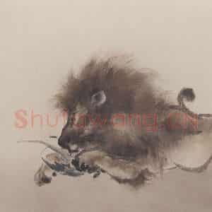 高奇峰《走兽图》国画综合作品图片鉴赏