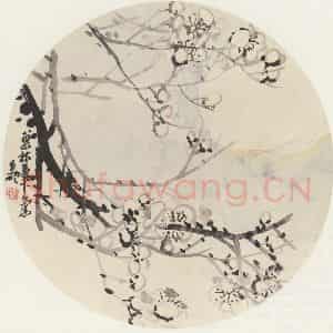 吴昌硕《花卉图》国画花鸟作品图片鉴赏