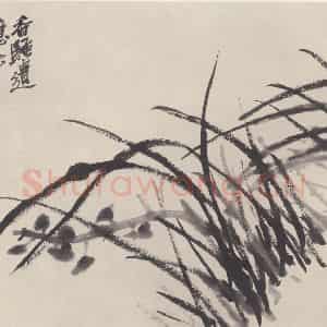 吴昌硕《花卉图》国画花鸟作品图片鉴赏