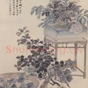 1907年 陆恢《饯春图》国画花鸟作品图片鉴赏