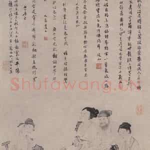 明代 吴伟《歌舞图》国画人物作品图片鉴赏