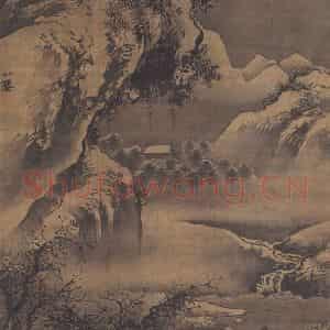 明代 吴伟《灞桥风雪图》国画山水作品图片鉴赏