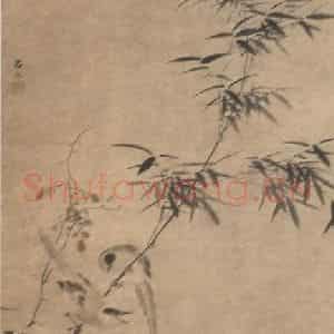 明代 吕纪《竹禽图》国画花鸟作品图片鉴赏