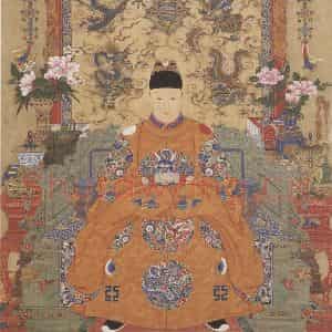 明代 不详《明熹宗朱由校像》国画人物作品图片鉴赏