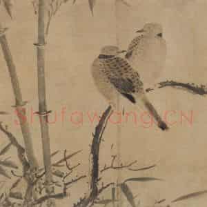 明代 朱佐《花卉图六段》国画花鸟作品图片鉴赏