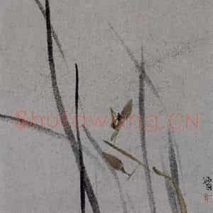 2007年 杨福音《兰花册页》国画花鸟写意作品图片鉴赏