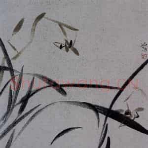 2007年 杨福音《兰花册页》国画花鸟写意作品图片鉴赏