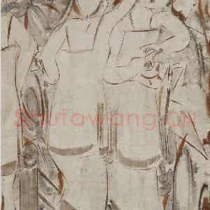 1999年 杨福音《丽人行》国画人物写意作品图片鉴赏