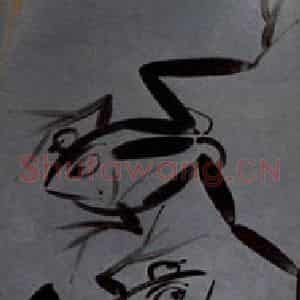 2003年 杨福音《蛙之一》国画花鸟写意作品图片鉴赏