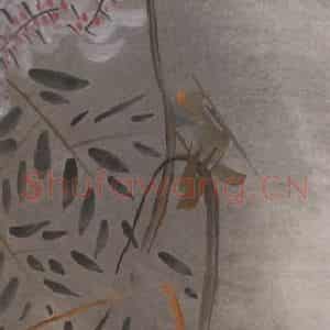 2005年 杨福音《藤荫之二》国画花鸟写意作品图片鉴赏