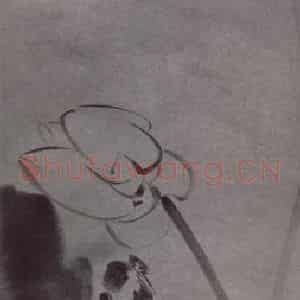 2006年 杨福音《红莲图》国画花鸟写意作品图片鉴赏