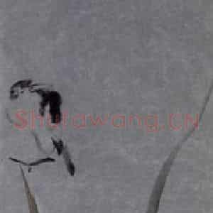 2007年 杨福音《紫藤四屏》国画花鸟写意作品图片鉴赏
