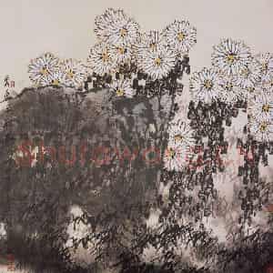 1999年 王之海《秀色三秋好》国画花鸟作品图片鉴赏