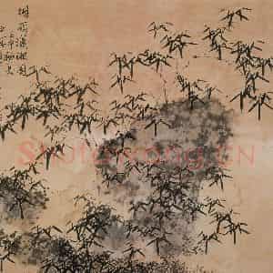 2002年 王之海《烟雨潇湘图》国画花鸟作品图片鉴赏
