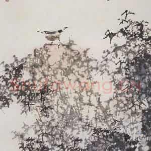 2006年 王之海《疏篁寻幽图》国画花鸟作品图片鉴赏