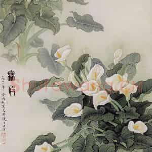 1977年 金鸿钧《无暇》国画花鸟作品图片鉴赏