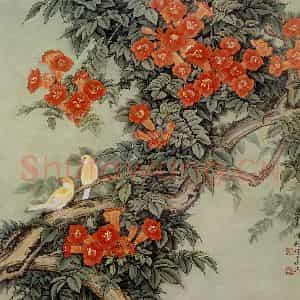 1979年 金鸿钧《暖风》国画花鸟作品图片鉴赏