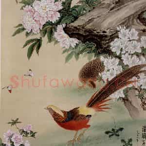 1979年 金鸿钧《锦绣前程》国画花鸟作品图片鉴赏