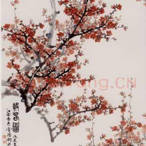 1986年 金鸿钧《报春》国画花鸟作品图片鉴赏
