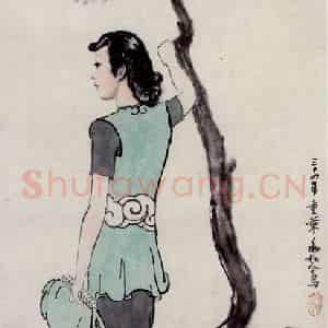 蒋兆和《人物》国画人物作品图片鉴赏