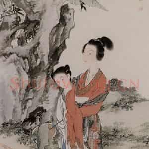 刘凌沧《仕女》国画人物作品图片鉴赏
