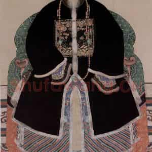 《清代一品文官像》国画人物作品图片鉴赏