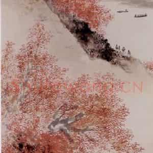胡佩衡《小径行来》国画山水作品图片鉴赏