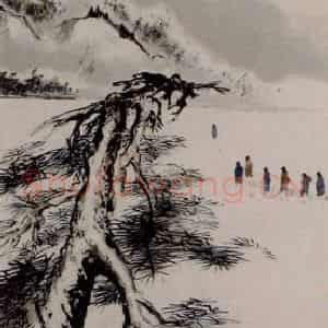 胡佩衡《瑞雪新晴》国画山水作品图片鉴赏