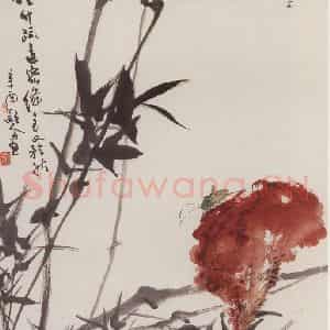 1981年 朱颖人《秋酣》国画花鸟作品图片鉴赏