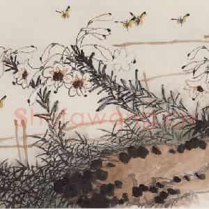 2009年 朱颖人《一抹斜阳》国画花鸟作品图片鉴赏