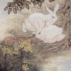 1997年 段忻然《暖日》国画花鸟作品图片鉴赏
