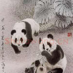 2005年 段忻然《中华之宝》国画花鸟作品图片鉴赏
