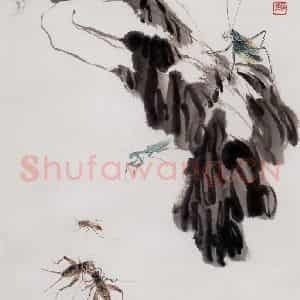 2006年 段忻然《鸣秋》国画花鸟作品图片鉴赏