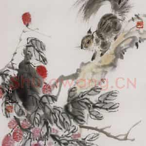 1978年 段忻然《盛夏》国画花鸟作品图片鉴赏