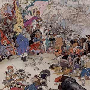 1958年 许勇《郑成功收复台湾》国画人物作品图片鉴赏