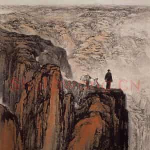 1959年 石鲁《转战陕北》国画综合作品图片鉴赏
