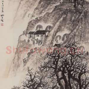 1960年 赵望云《早春之晨》国画山水作品图片鉴赏