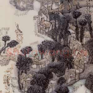 1984年 陈向迅《牧歌》国画山水作品图片鉴赏